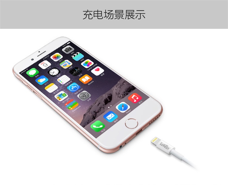 lovesn i6-10加长版 iPhone6数据线 iPhone5s iPhone6s plus ipad4数据充电器线